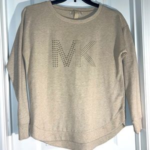 MK Michael Kors Logo Tan Sweatshirt